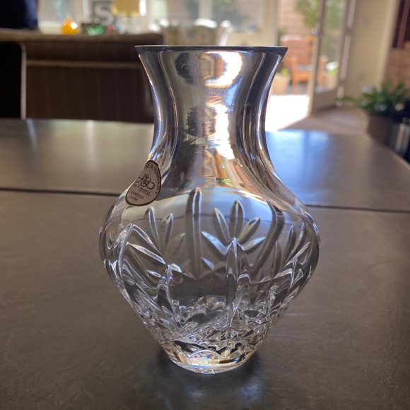 Waterford Ajka Crystal Bud Vase - Amarant pattern - Picture 1 of 5